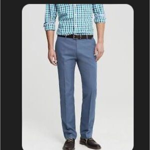 NWOT Banana Republic 36x34 Vintage Blue Cotton Non-Iron Tailored Slim Fit Pant